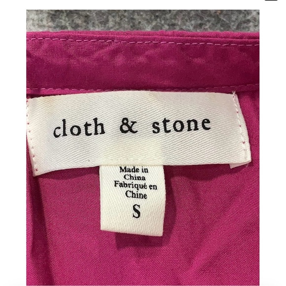Cloth & Stone Pink Ruched Top - Picture 5 of 6